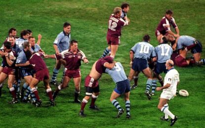 The 1995 State Of Origin Fight At The Melbourne Cricket Ground